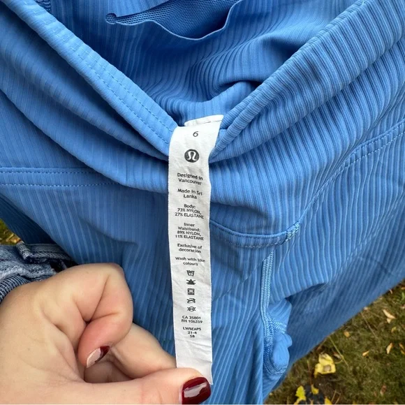 Lululemon Base Pace High Rise Ribbed 25” - Picture 5 of 6